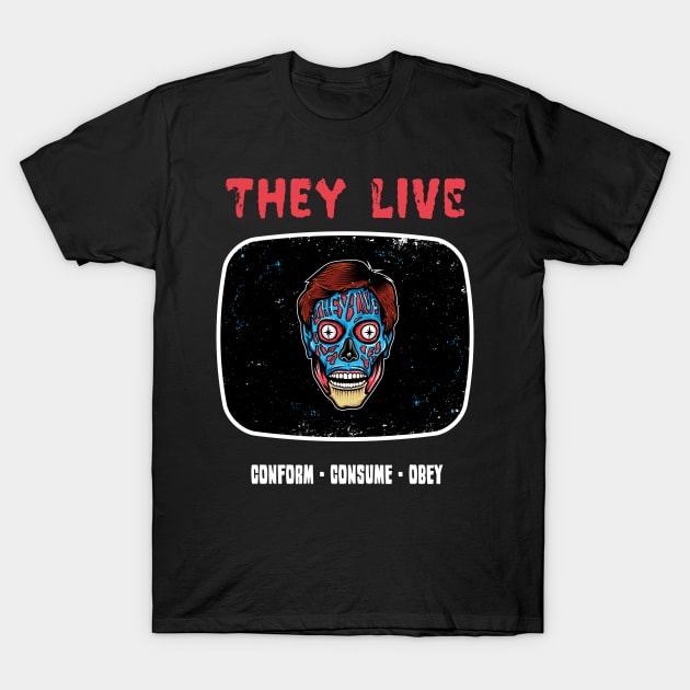 Obey, they live T-Shirt by Playground